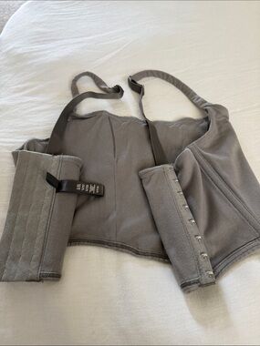 SKIMS Gray Corset Tank Top